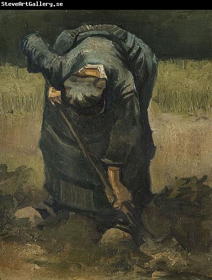 Vincent Van Gogh A Peasant Woman Digging